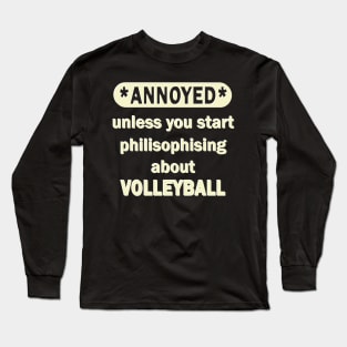 Volleyball beach volleyball schooner team Long Sleeve T-Shirt